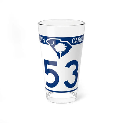 South Carolina 53 (South Carolina) (Road Sign) Pint Glass 16oz 16oz - Go Mug Yourself