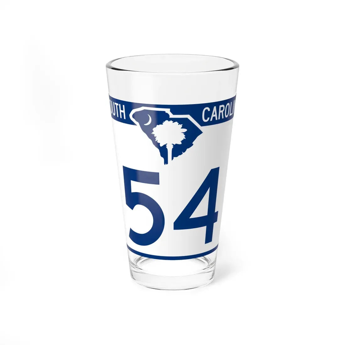 South Carolina 54 (South Carolina) (Road Sign) Pint Glass 16oz 16oz - Go Mug Yourself