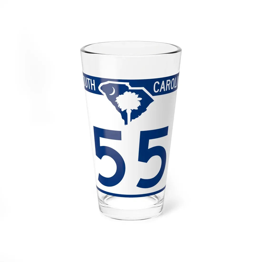South Carolina 55 (South Carolina) (Road Sign) Pint Glass 16oz 16oz - Go Mug Yourself