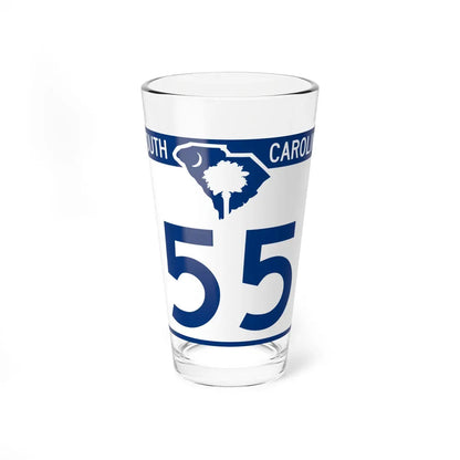 South Carolina 55 (South Carolina) (Road Sign) Pint Glass 16oz 16oz - Go Mug Yourself