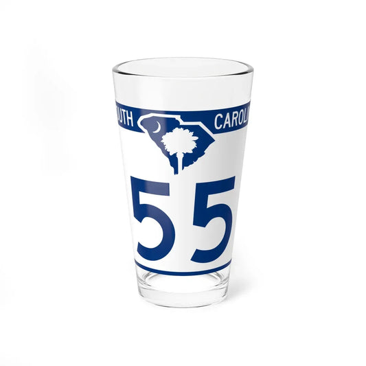 South Carolina 55 (South Carolina) (Road Sign) Pint Glass 16oz 16oz - Go Mug Yourself