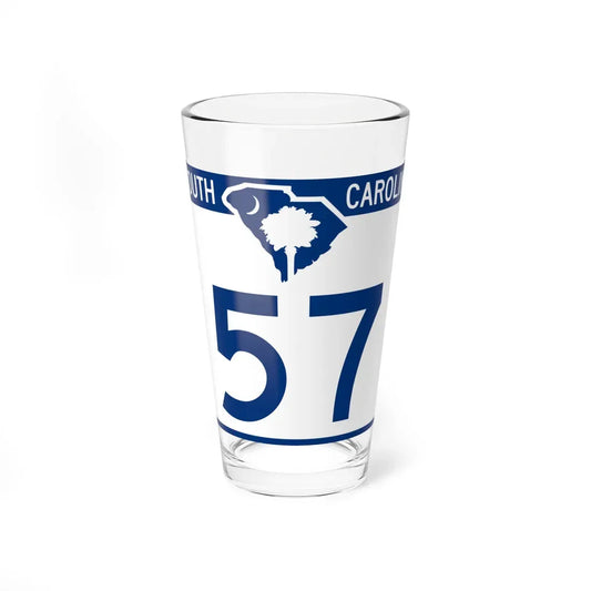 South Carolina 57 (South Carolina) (Road Sign) Pint Glass 16oz 16oz - Go Mug Yourself
