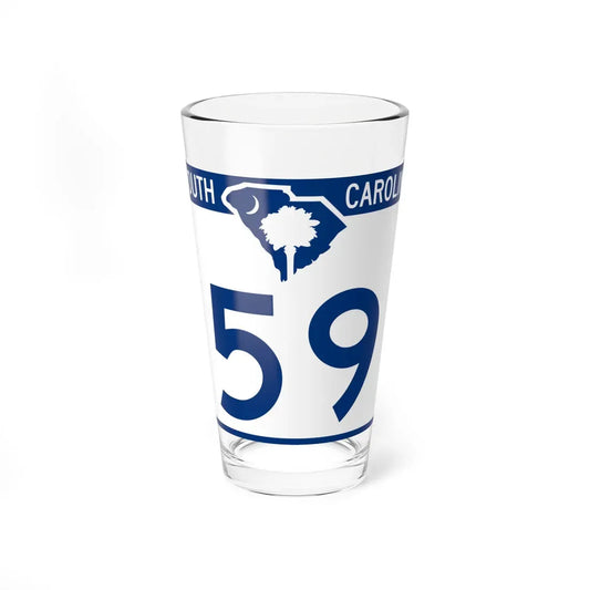 South Carolina 59 (South Carolina) (Road Sign) Pint Glass 16oz 16oz - Go Mug Yourself