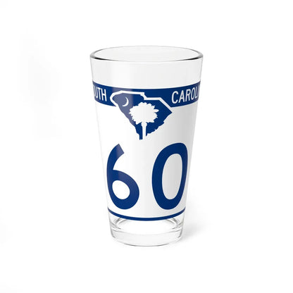 South Carolina 60 (South Carolina) (Road Sign) Pint Glass 16oz 16oz - Go Mug Yourself