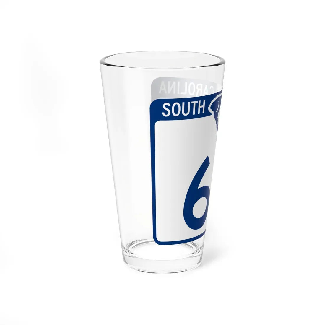 South Carolina 60 (South Carolina) (Road Sign) Pint Glass 16oz - Go Mug Yourself