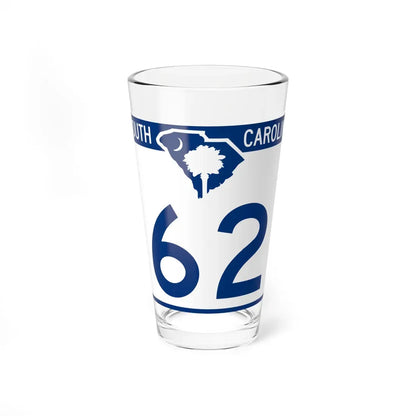 South Carolina 62 (South Carolina) (Road Sign) Pint Glass 16oz 16oz - Go Mug Yourself