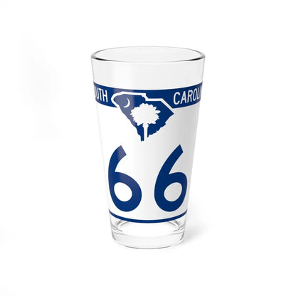 South Carolina 66 (South Carolina) (Road Sign) Pint Glass 16oz 16oz - Go Mug Yourself