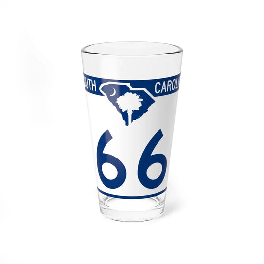 South Carolina 66 (South Carolina) (Road Sign) Pint Glass 16oz 16oz - Go Mug Yourself