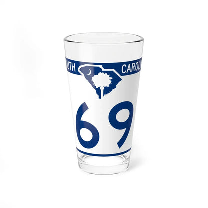 South Carolina 69 (South Carolina) (Road Sign) Pint Glass 16oz 16oz - Go Mug Yourself