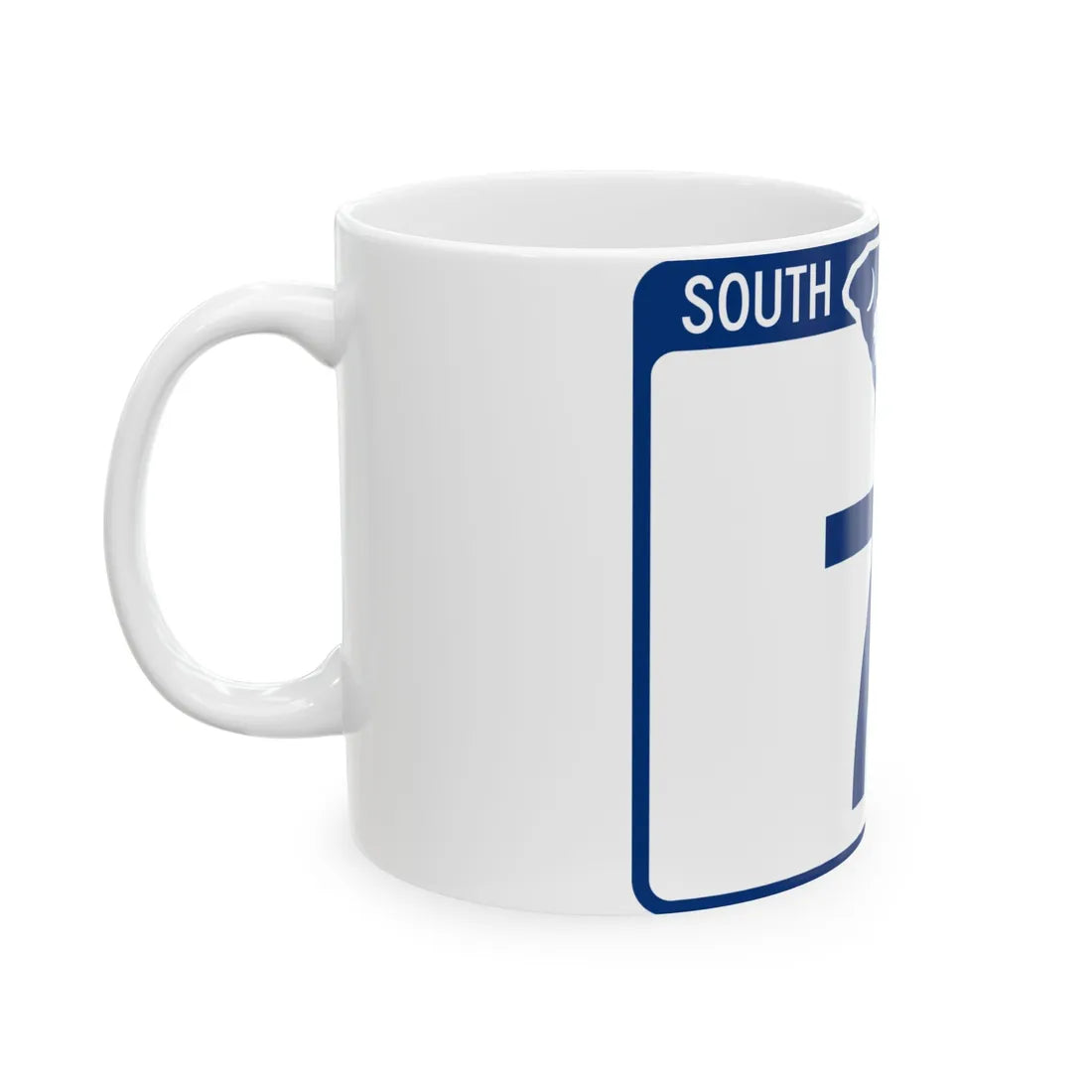 South Carolina 71 (South Carolina) (Road Sign) White Coffee Mug - Go Mug Yourself