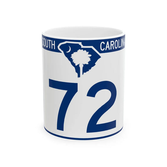 South Carolina 72 (South Carolina) (Road Sign) White Coffee Mug 11oz - Go Mug Yourself