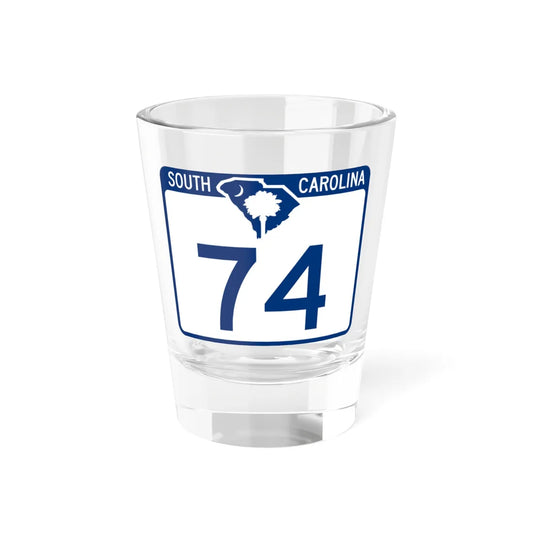 South Carolina 74 (South Carolina) (Road Sign) Shot Glass 1.5oz 1.5oz - Go Mug Yourself