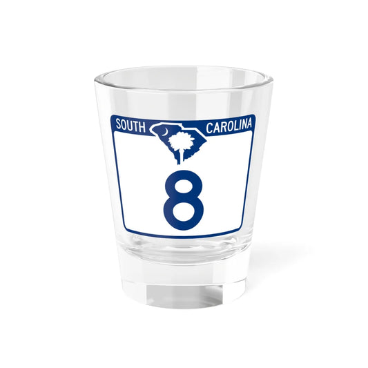 South Carolina 8 (South Carolina) (Road Sign) Shot Glass 1.5oz 1.5oz - Go Mug Yourself
