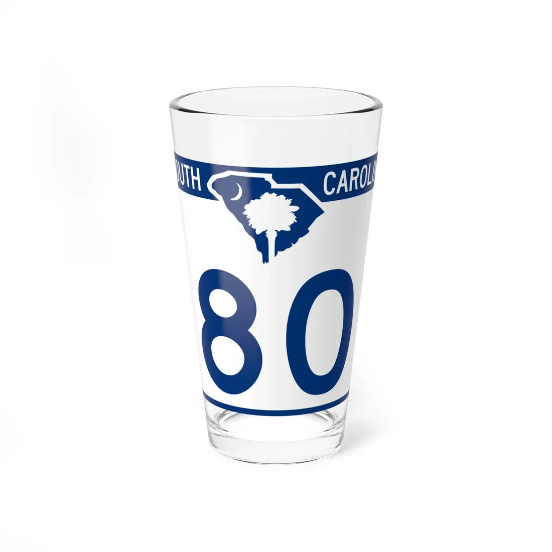 South Carolina 80 (South Carolina) (Road Sign) Pint Glass 16oz 16oz - Go Mug Yourself