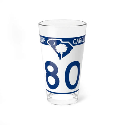 South Carolina 80 (South Carolina) (Road Sign) Pint Glass 16oz 16oz - Go Mug Yourself