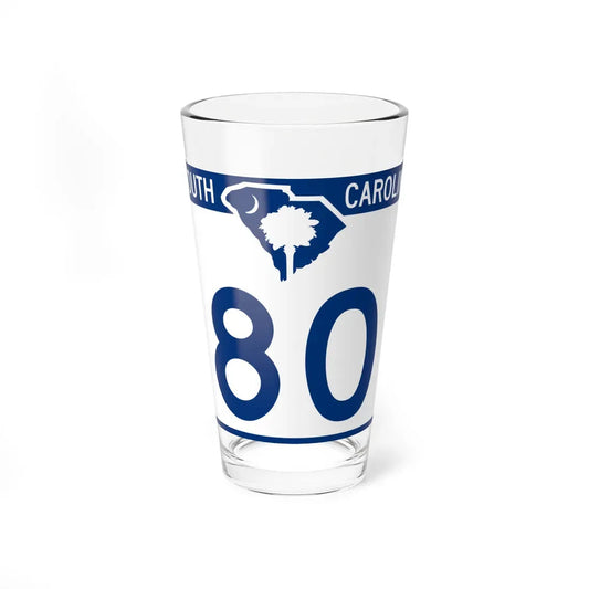 South Carolina 80 (South Carolina) (Road Sign) Pint Glass 16oz 16oz - Go Mug Yourself