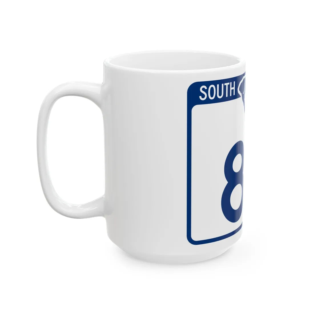 South Carolina 80 (South Carolina) (Road Sign) White Coffee Mug - Go Mug Yourself