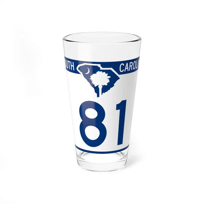 South Carolina 81 (South Carolina) (Road Sign) Pint Glass 16oz 16oz - Go Mug Yourself