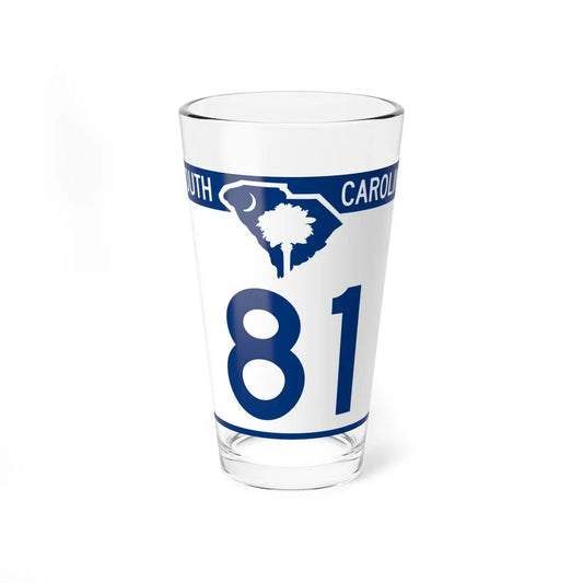 South Carolina 81 (South Carolina) (Road Sign) Pint Glass 16oz 16oz - Go Mug Yourself
