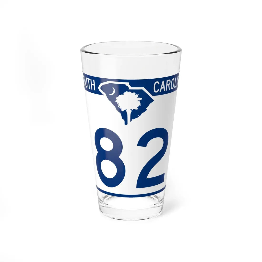 South Carolina 82 (South Carolina) (Road Sign) Pint Glass 16oz 16oz - Go Mug Yourself