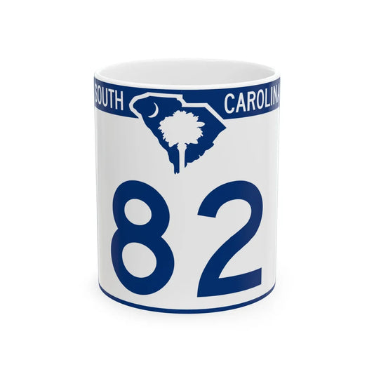 South Carolina 82 (South Carolina) (Road Sign) White Coffee Mug 11oz - Go Mug Yourself
