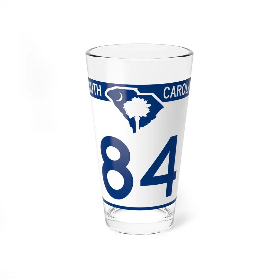 South Carolina 84 (South Carolina) (Road Sign) Pint Glass 16oz 16oz - Go Mug Yourself