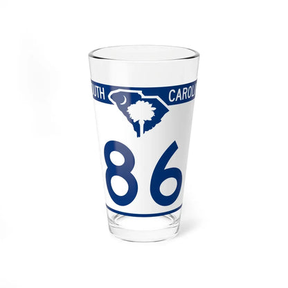 South Carolina 86 (South Carolina) (Road Sign) Pint Glass 16oz 16oz - Go Mug Yourself