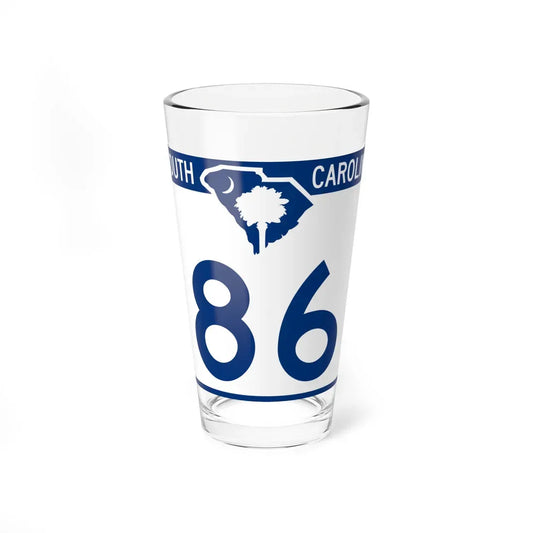 South Carolina 86 (South Carolina) (Road Sign) Pint Glass 16oz 16oz - Go Mug Yourself