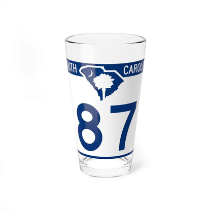 South Carolina 87 (South Carolina) (Road Sign) Pint Glass 16oz 16oz - Go Mug Yourself