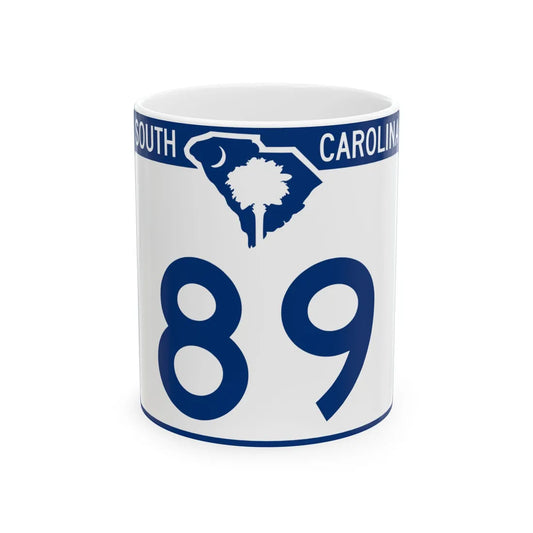 South Carolina 89 (South Carolina) (Road Sign) White Coffee Mug 11oz - Go Mug Yourself