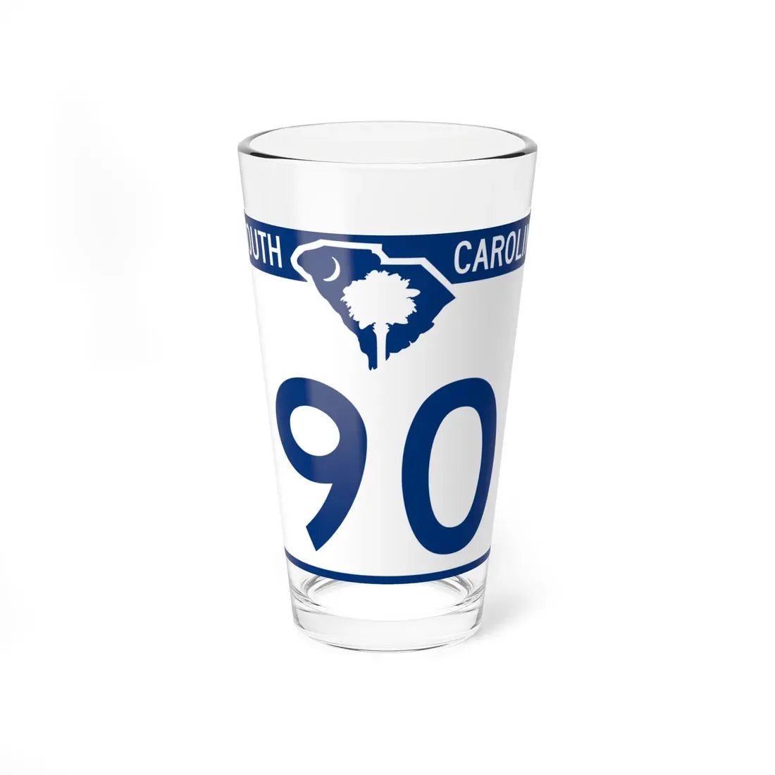 South Carolina 90 (South Carolina) (Road Sign) Pint Glass 16oz 16oz - Go Mug Yourself