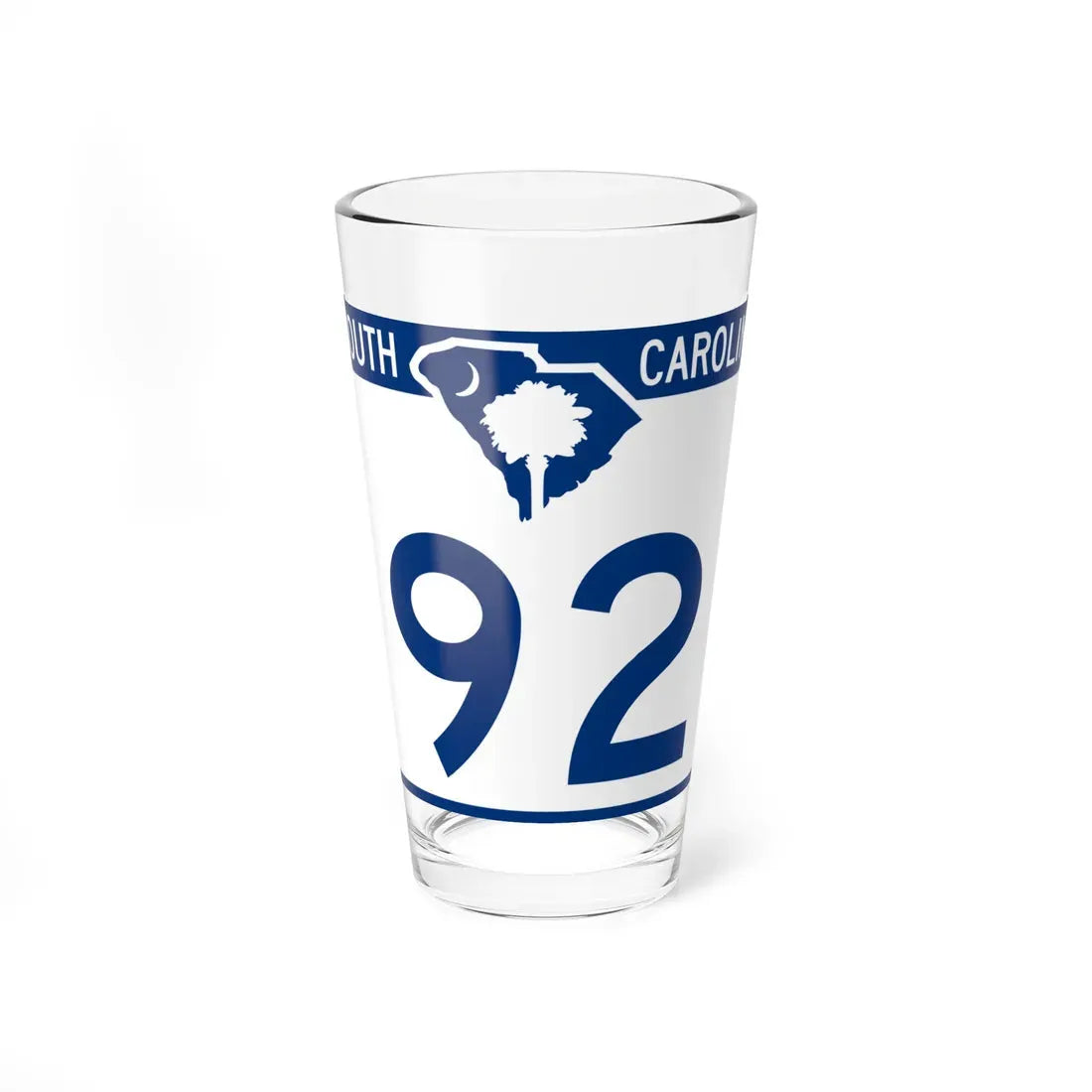 South Carolina 92 (South Carolina) (Road Sign) Pint Glass 16oz 16oz - Go Mug Yourself