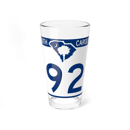 South Carolina 92 (South Carolina) (Road Sign) Pint Glass 16oz 16oz - Go Mug Yourself