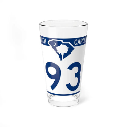 South Carolina 93 (South Carolina) (Road Sign) Pint Glass 16oz 16oz - Go Mug Yourself