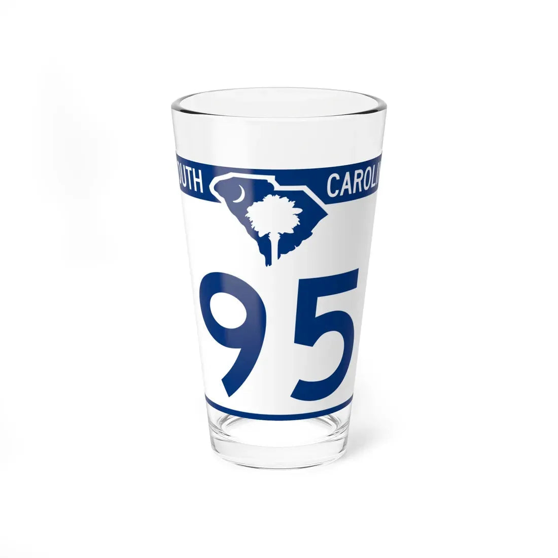 South Carolina 95 (South Carolina) (Road Sign) Pint Glass 16oz 16oz - Go Mug Yourself