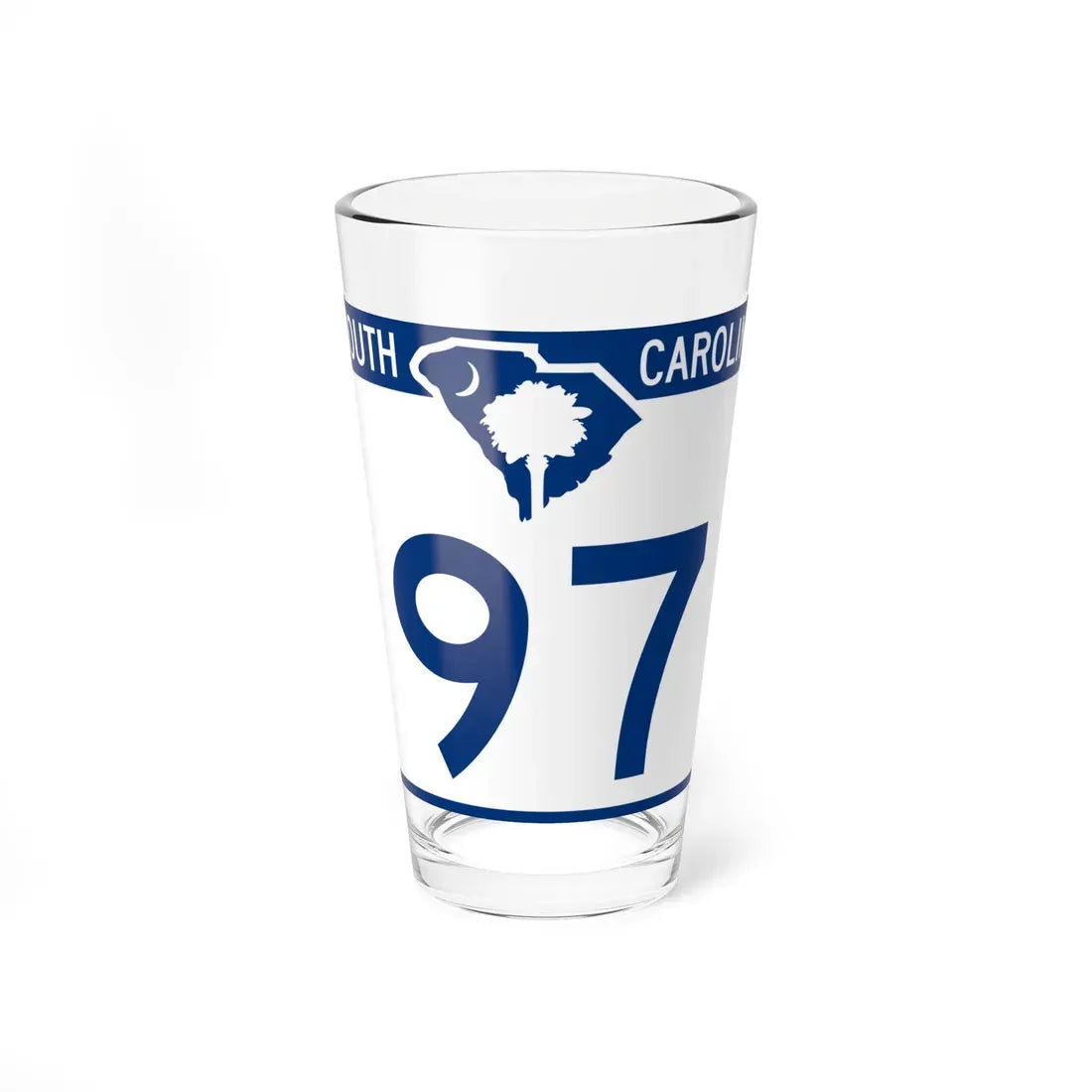 South Carolina 97 (South Carolina) (Road Sign) Pint Glass 16oz 16oz - Go Mug Yourself