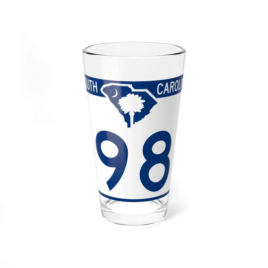 South Carolina 98 (South Carolina) (Road Sign) Pint Glass 16oz 16oz - Go Mug Yourself