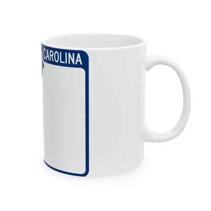 South Carolina blank (South Carolina) (Road Sign) White Coffee Mug - Go Mug Yourself