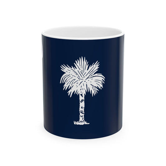 South Carolina Flag Design A (United States) White Coffee Mug-11oz-Go Mug Yourself