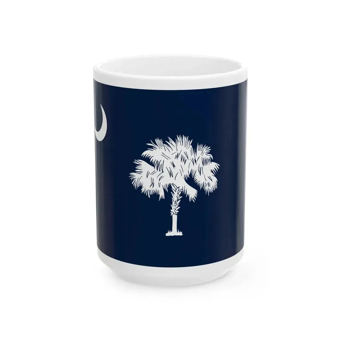 South Carolina Flag Design B (United States) White Coffee Mug 15oz - Go Mug Yourself