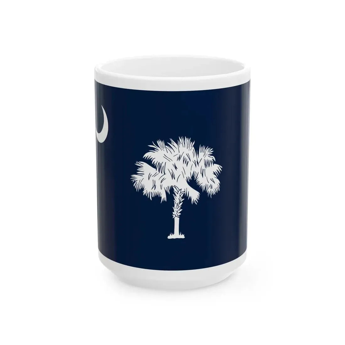South Carolina Flag Design B (United States) White Coffee Mug 15oz - Go Mug Yourself
