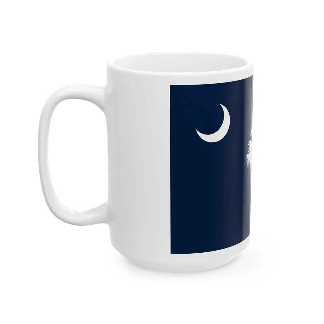 South Carolina Flag Design B (United States) White Coffee Mug - Go Mug Yourself