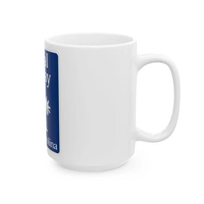 South Carolina Local Byway (South Carolina) (Road Sign) White Coffee Mug - Go Mug Yourself