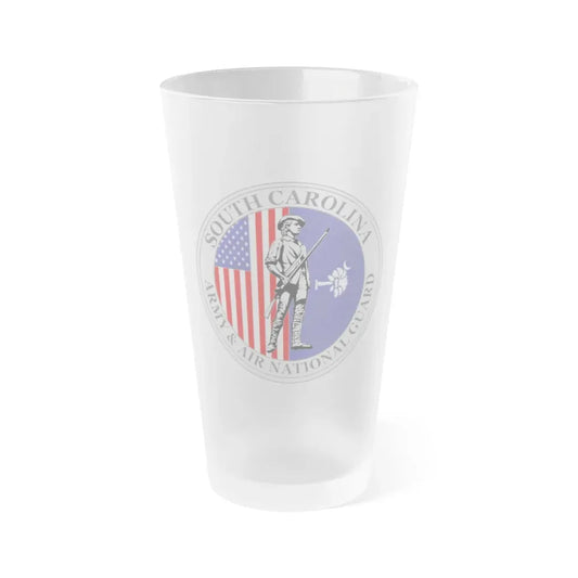 South Carolina National Guard - Frosted Pint Glass 16oz 16oz Frosted - Go Mug Yourself