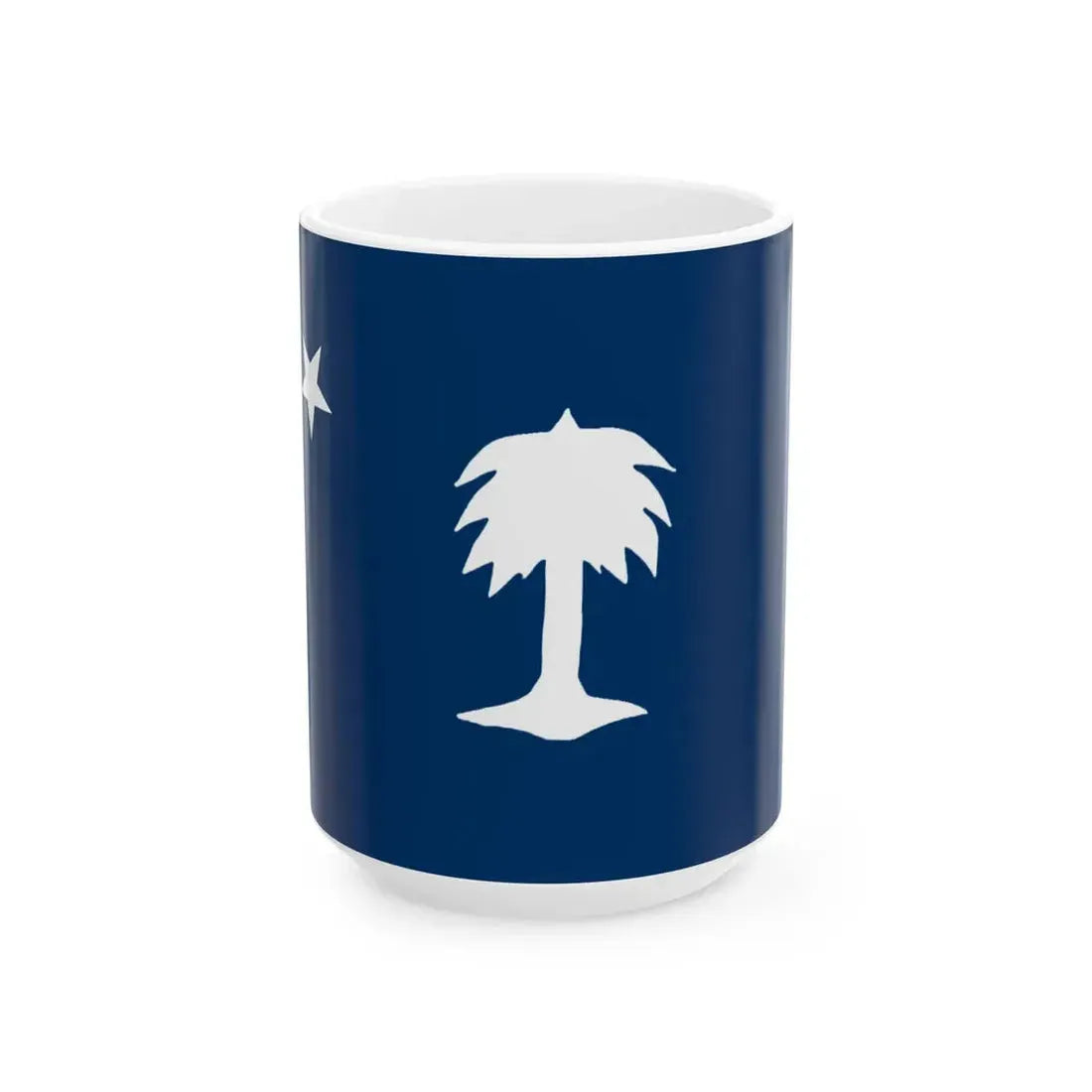 South Carolina Palmetto Flag 1830-1860 (United States) White Coffee Mug 15oz - Go Mug Yourself