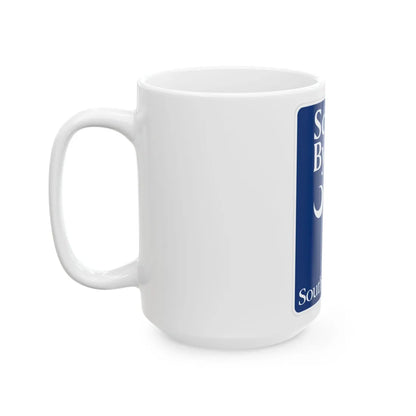 South Carolina Scenic Byway (South Carolina) (Road Sign) White Coffee Mug - Go Mug Yourself