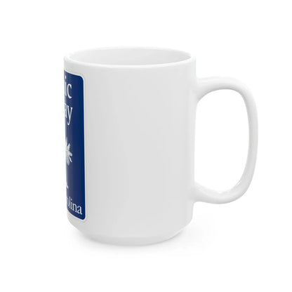 South Carolina Scenic Byway (South Carolina) (Road Sign) White Coffee Mug - Go Mug Yourself