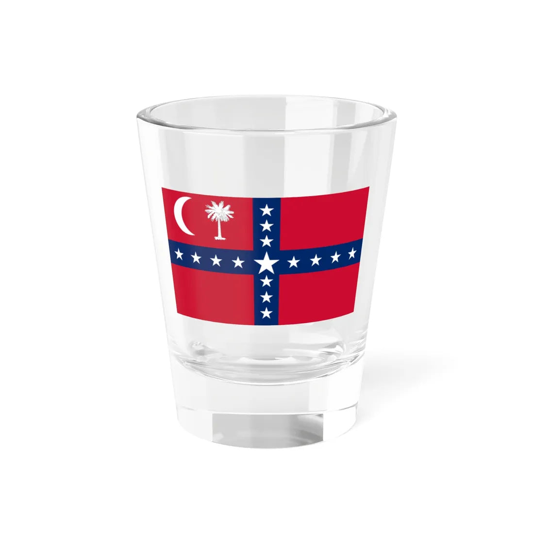 South Carolina Sovereignty-Secession Flag (United States) Shot Glass 1.5oz 1.5oz - Go Mug Yourself