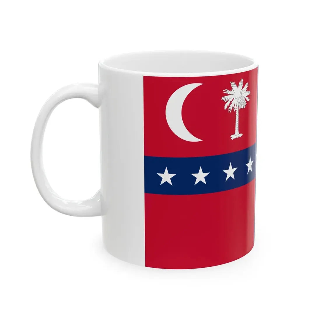 South Carolina Sovereignty-Secession Flag (United States) White Coffee Mug - Go Mug Yourself