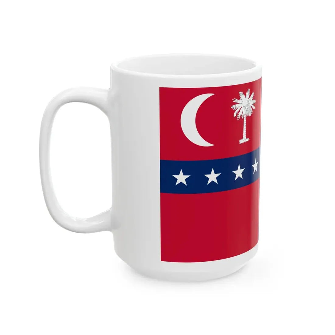 South Carolina Sovereignty-Secession Flag (United States) White Coffee Mug - Go Mug Yourself